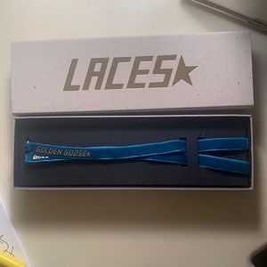 Golden Goose laces. New never worn. True color is deep turquoise